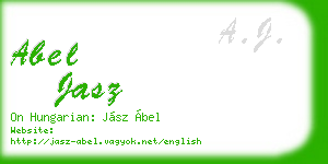 abel jasz business card